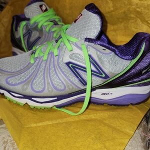 New Balance Women's Gray and Purple Athletic Shoes